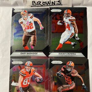 PRISTINE 2016 PANINI PRIZM NFL CLEVELAND BROWNS FOUR (4) SELECT TEAM MEMBERS